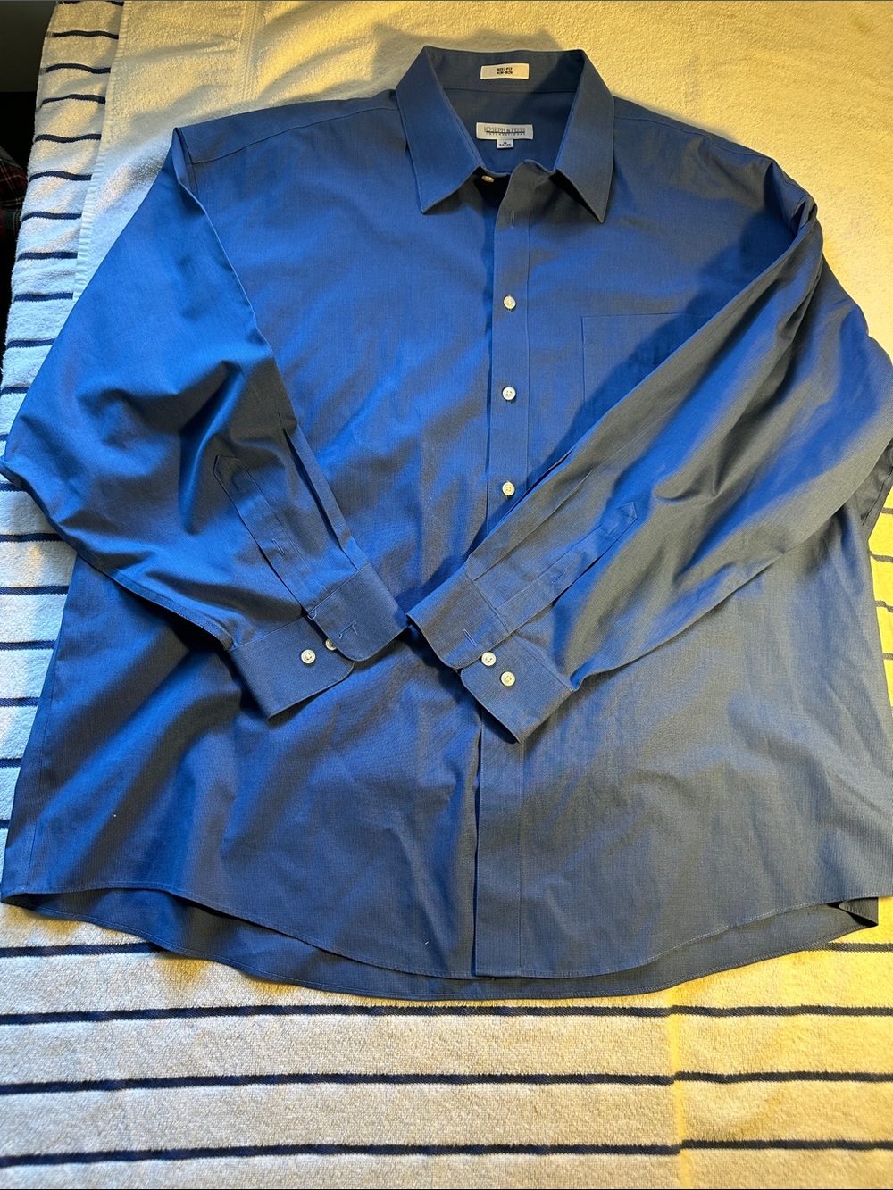 Joseph & Feiss Men's Long-Sleeve Dress Shirt - Blue